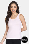 Zivame Naturally Dyed Knit Cotton Camisole - Pink Salt — thumbnail 1
